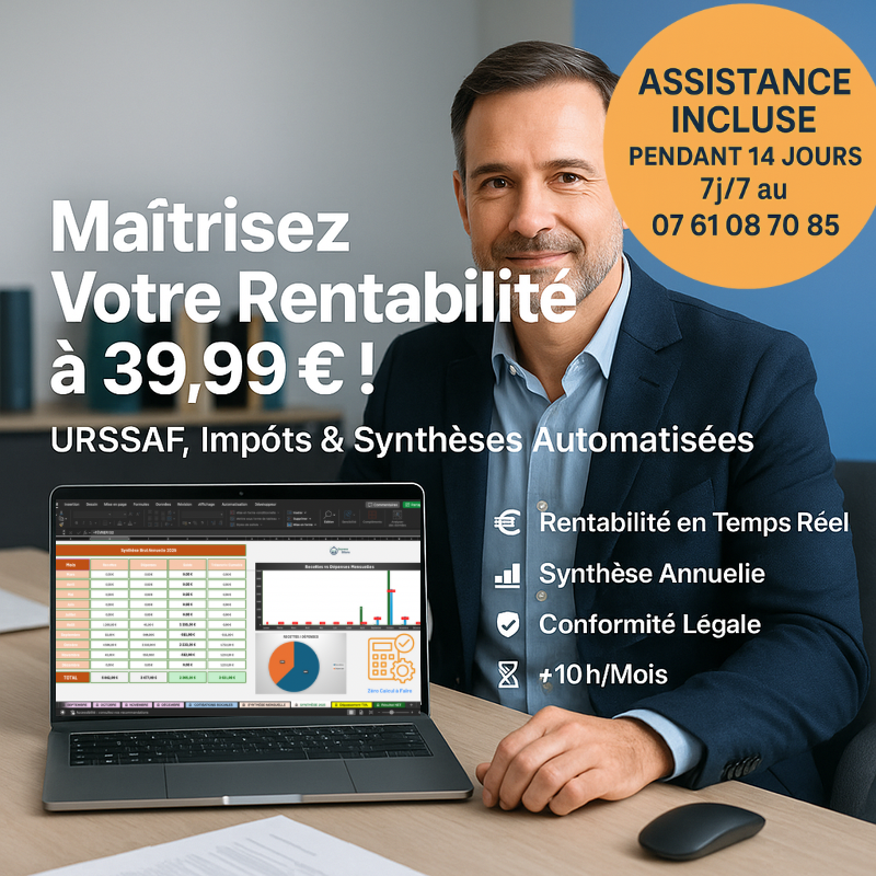 Tenue Comptable Simplifiée pour Auto-Entrepreneurs – URSSAF & Rentabilité Automatisées !